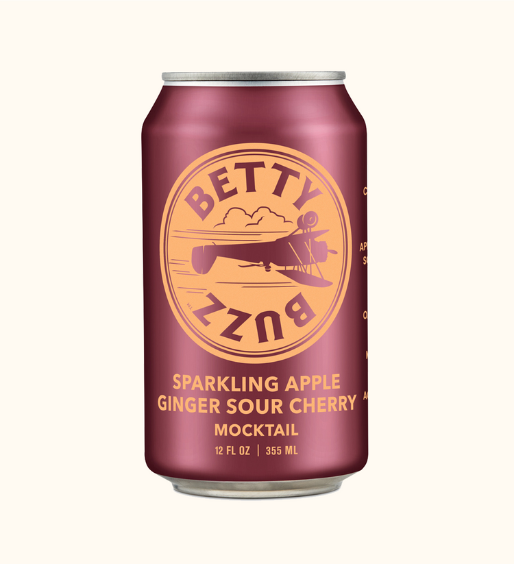 Betty Buzz Sparkling Ginger Sour Cherry Can