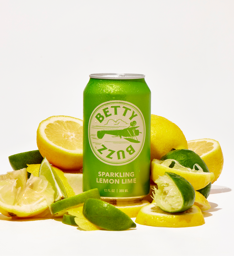 Betty Buzz Lemon Lime Soda Can