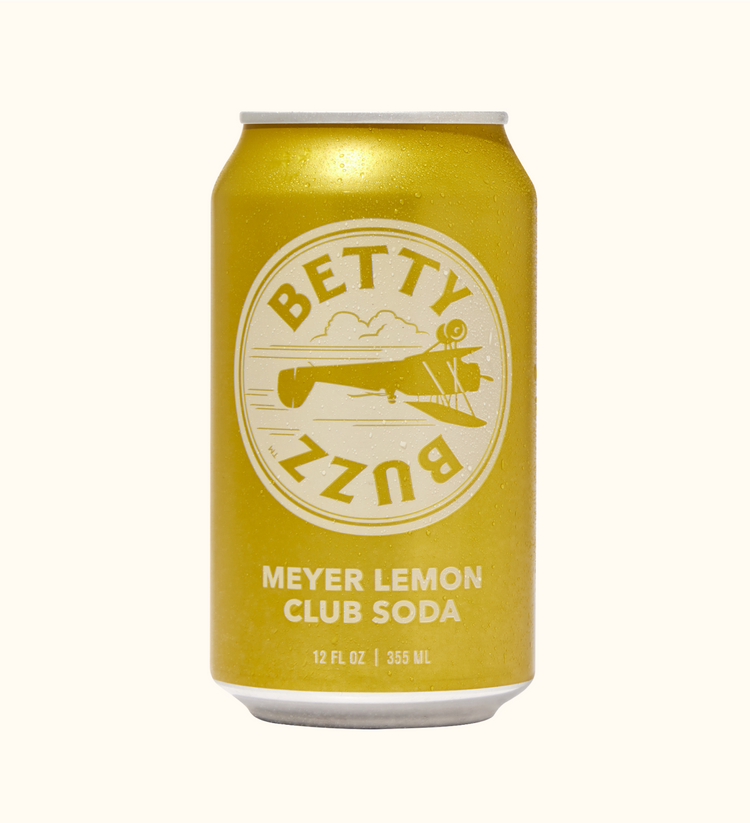 Betty Buzz Meyer Lemon Soda Can